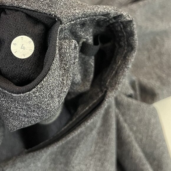 Lululemon Hit It Crop Leggings Women’s Size 4 Heathered Black Gray - Picture 9 of 12